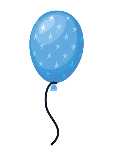 Balloon with usa flag stars — Vetor de Stock