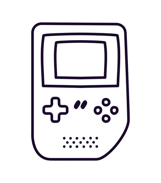 Retro portable vidio game console — ストックベクタ
