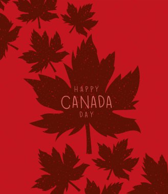 Kanada gün illüstrasyon