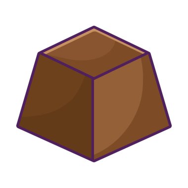 çikolata dilimi illüstrasyon