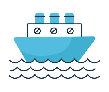 blue boat design