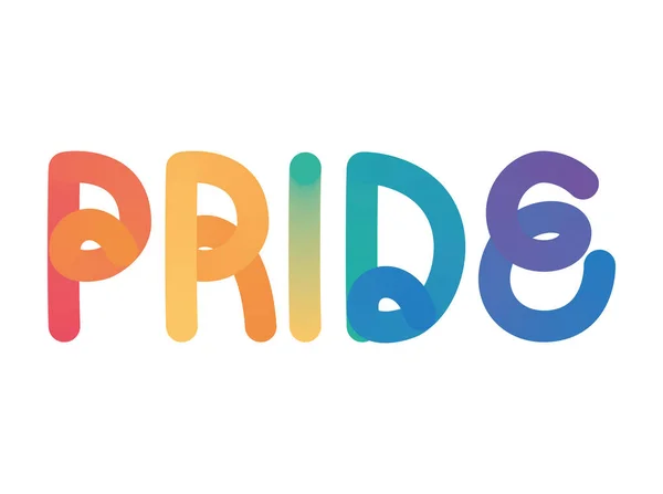 Pride lettering design — Stock Vector