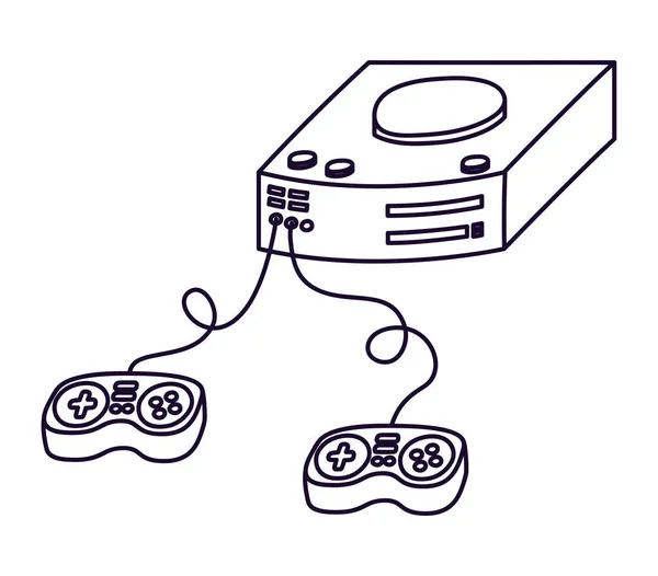 Video games console design — Stock Vector