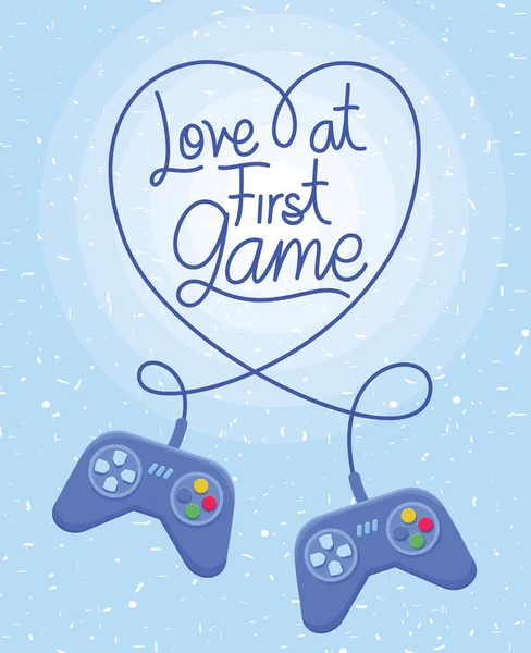 Love at first game — Image vectorielle
