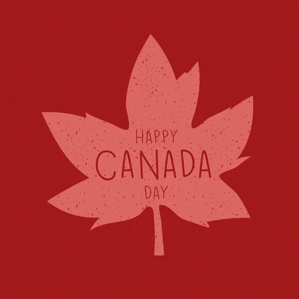 Felice giorno del Canada poster — Vettoriale Stock