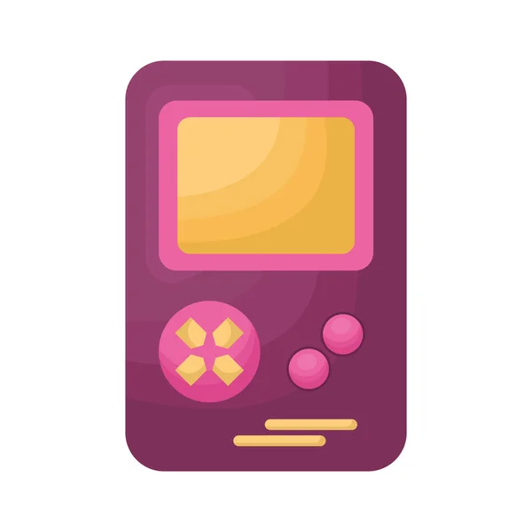 Purple portable videogame — стоковый вектор