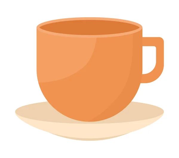 Помаранчевий дизайн чашки — стоковий вектор