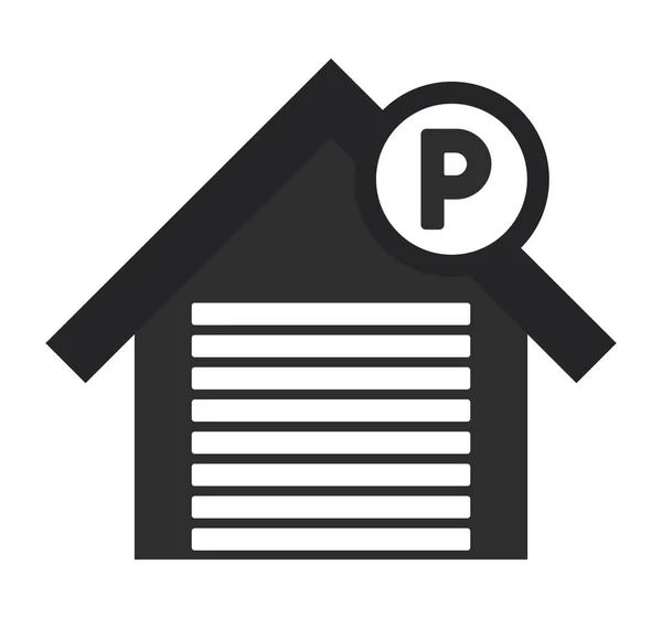 Parkoló garázs kialakítása — Stock Vector