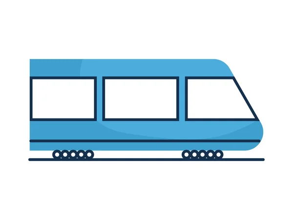 Blue train design — 图库矢量图片