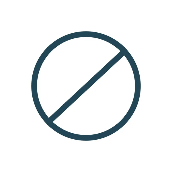 Cursor with ban symbol — Vettoriale Stock