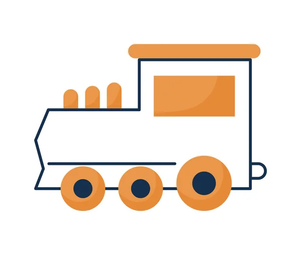 Orange train design — Vetor de Stock