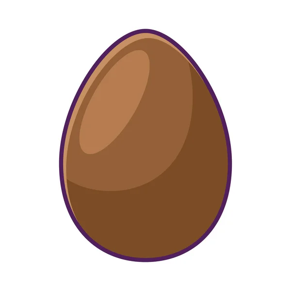 Chocolate egg design — Image vectorielle
