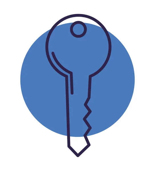 Blue key design —  Vetores de Stock