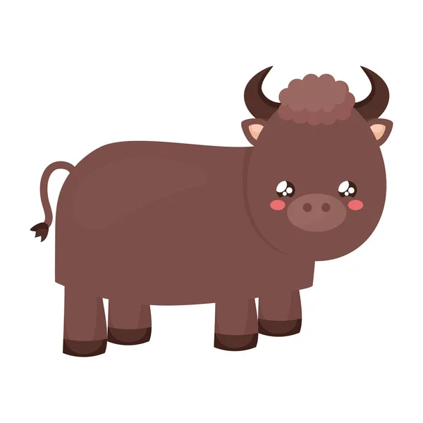 Kawaii ox design — Stock Vector