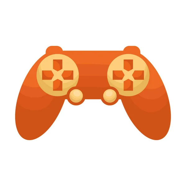 Controlador de videojuego naranja — Vector de stock