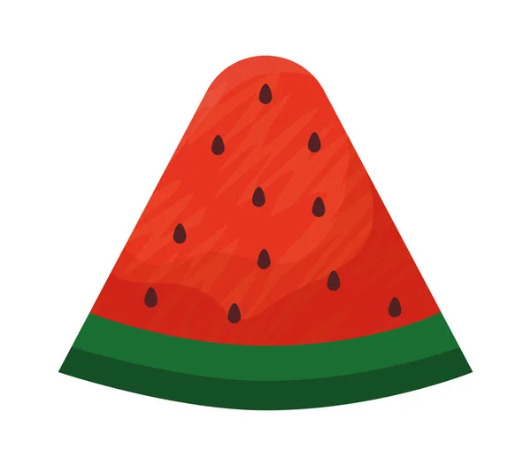 Wassermelone Scheibe Design — Stockvektor