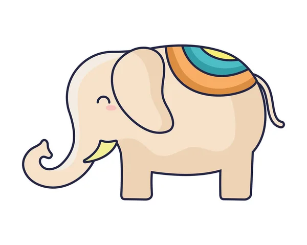 Indian elephant design — Stock Vector