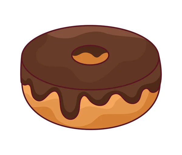 Chocolate donut design — Stock Vector