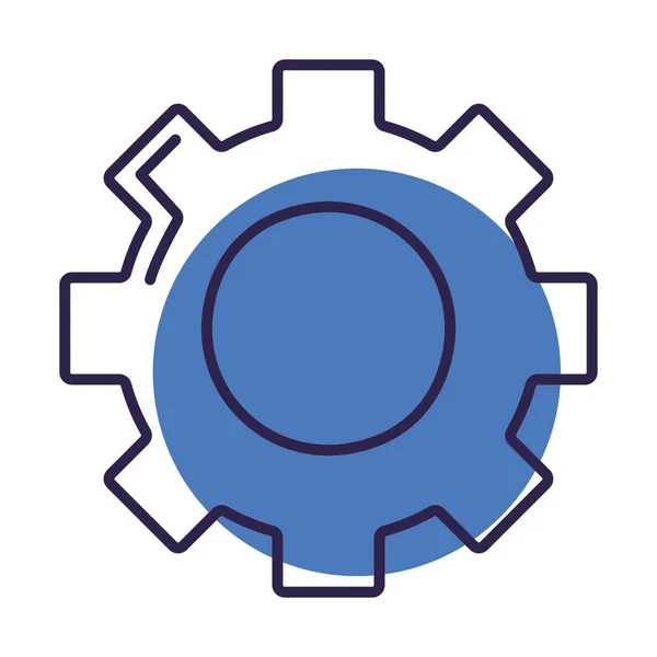 Design der blauen Getriebe — Stockvektor