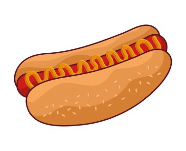 hot dog illüstrasyonu