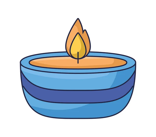 Blue candle design —  Vetores de Stock