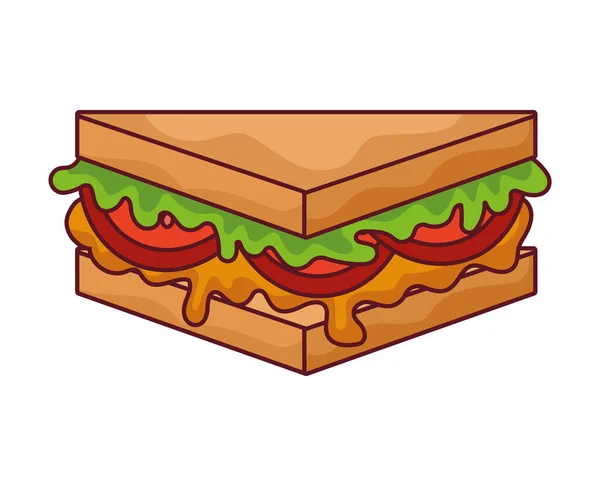 Käse-Sandwich-Design — Stockvektor