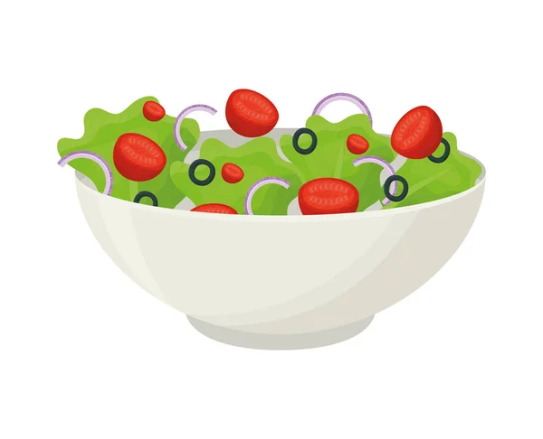 Healthy salad design — Vetor de Stock