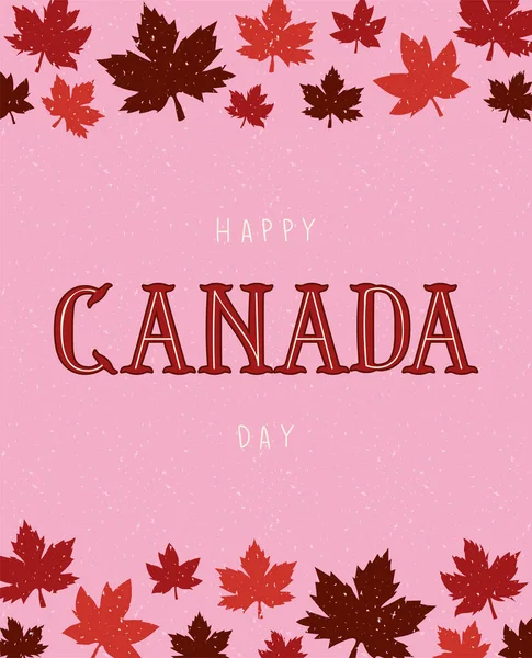 Καναδική αφίσα ημέρας — Διανυσματικό Αρχείο