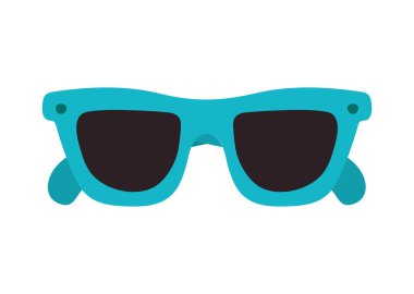 Beyaz yerine mavi güneş gözlüğü çizimi