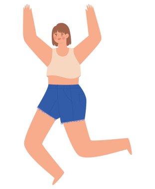 Beyaz elbiseli kız.