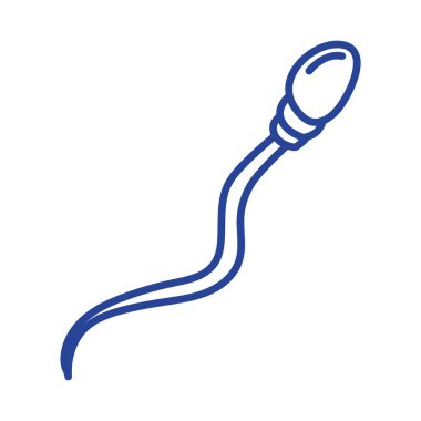 Beyaz yerine mavi sperm tasarımı
