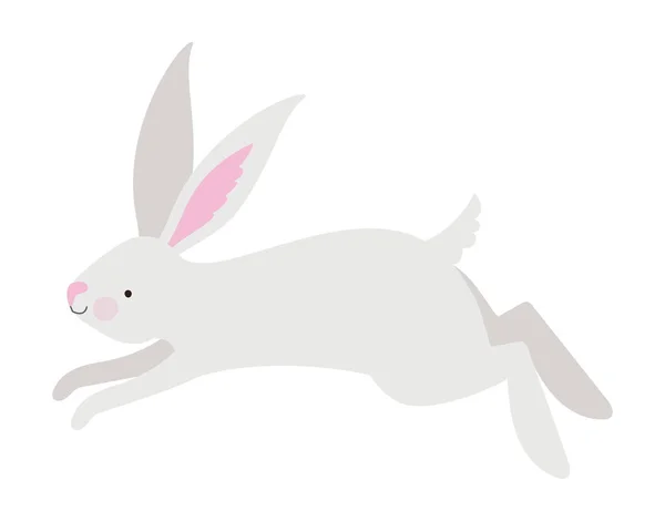 Beyaz Yerine Sevimli Tavşan Çizimi — Stok Vektör
