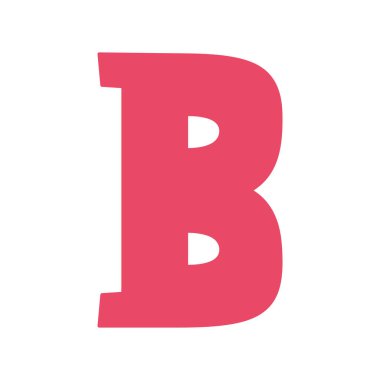 Beyaz yerine alfabe B harfi