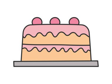 doğum günü pastası tasarımı beyaz üzerine