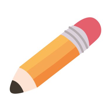 Beyaz yerine sevimli kalem tasarımı