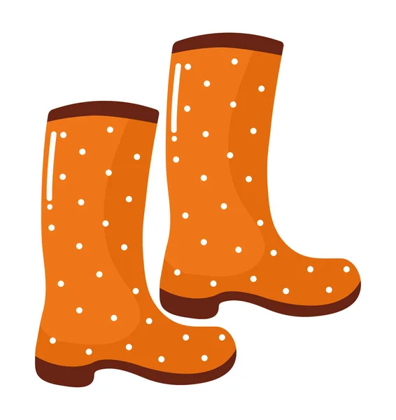 Πορτοκαλί Μπότες Σχεδιασμό Doots — Διανυσματικό Αρχείο