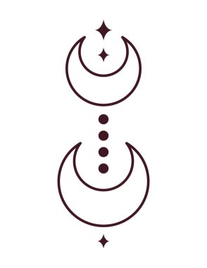 Uyduların minimalist dövmesi beyazın üstünde