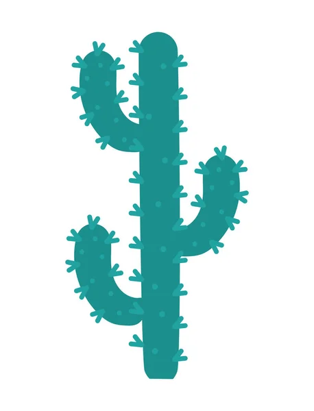 Green Cactus Design White — Stock Vector