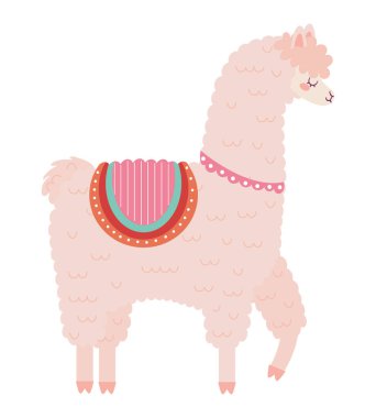 Beyaz yerine güzel lama tasarımı