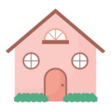 Beyaz yerine sevimli ev tasarımı