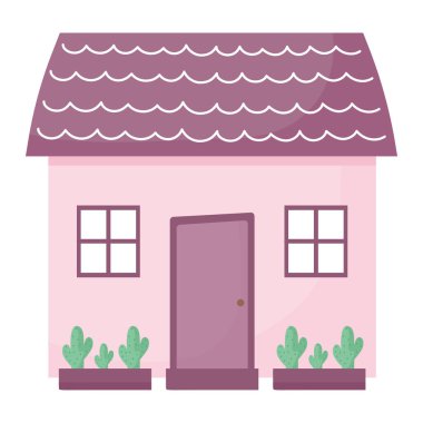 beyaz yerine mor ev tasarımı