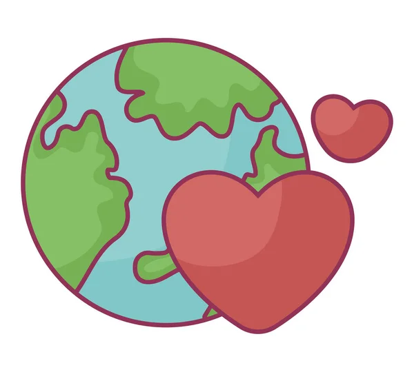World Heart Charity Illustration — Stock Vector