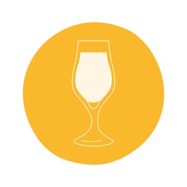 Bira bardağı tasarımı beyaz üzerine