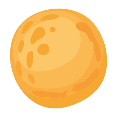 full moon illustration over white