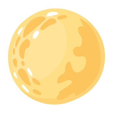 bright full moon over white