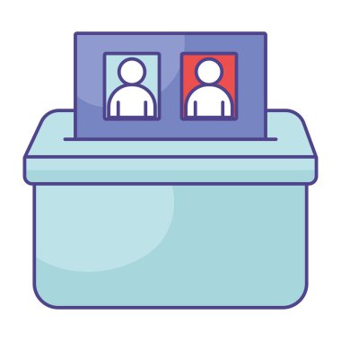 elections urn design over white