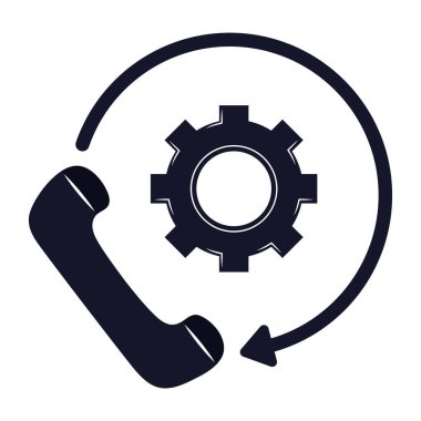 phone technical service over white