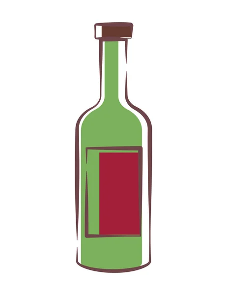 Winr Bottle Design White — Stockový vektor