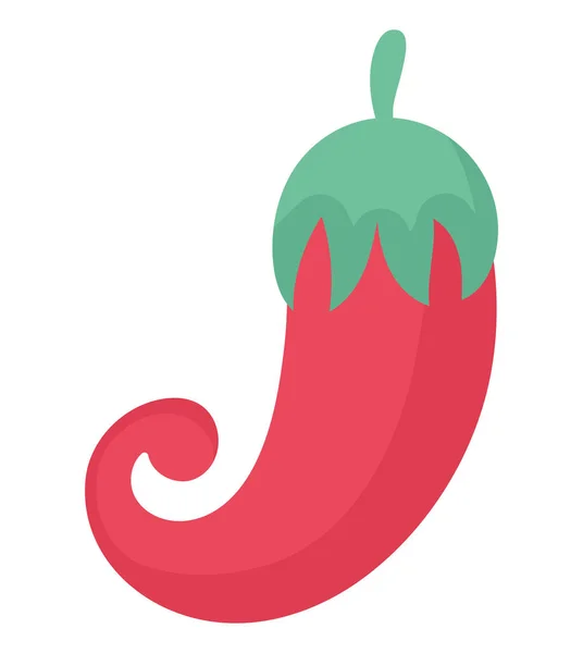 Big Red Pepper White — Archivo Imágenes Vectoriales