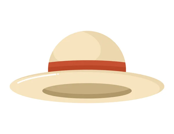 Travel Hat Design White — Stok Vektör